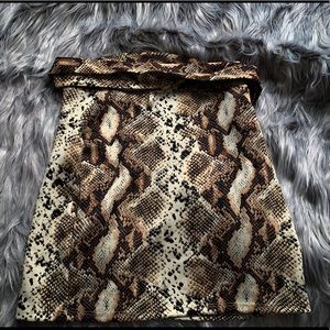 A Snake Skinned Mini Skirt 🐍
